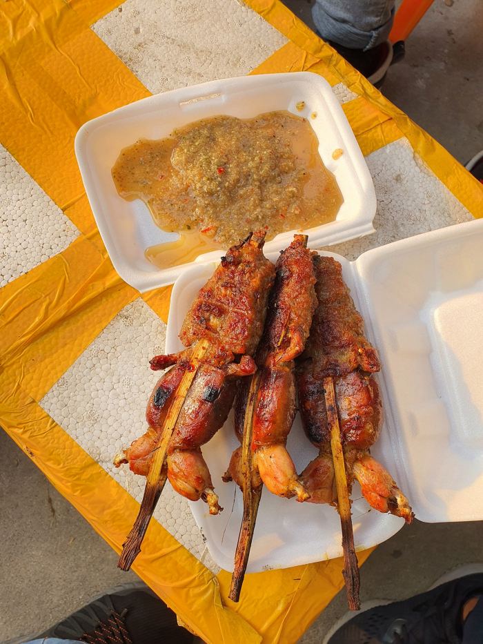 Món ngon ở Tri Tôn An Giang ếch nướng 