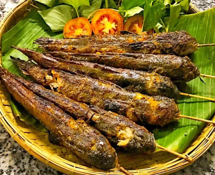 món ngon ở U Minh Hạ thòi lòi chiên