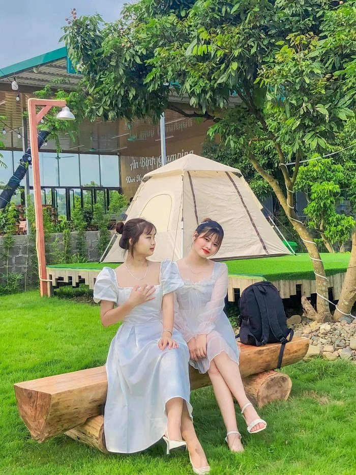 Khu cắm trại An Bình Glamping có khu lều trại xinh xắn