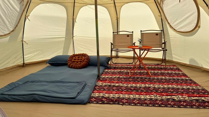 Khu cắm trại An Bình Glamping có lều trại tiện nghi