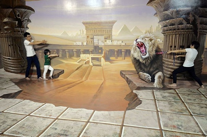 Bảo tàng tranh 3D Art In Paradise có độ sáng tạo cao, không thể phân biệt đâu là thật và ảo - Ảnh: Internet