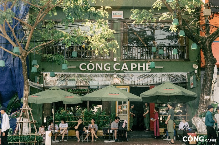 Cộng Cà Phê tọa lạc đường Bạch Đằng, ngay tại trung tâm thành phố Đà Nẵng - Ảnh:Fanpage