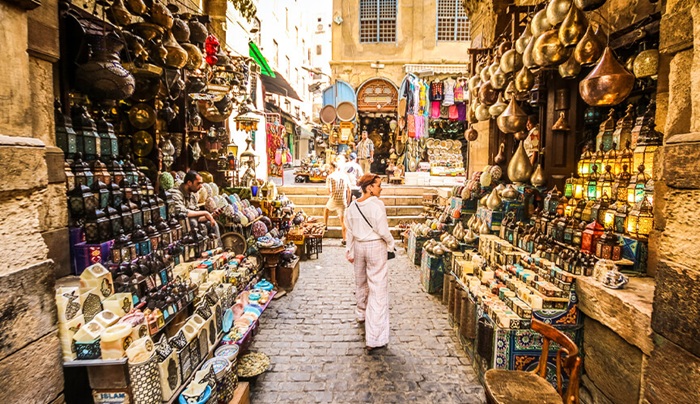 Văn hóa bản địa ở các khu chợ truyền thống ở Cairo - Ảnh: Touring in Egypt