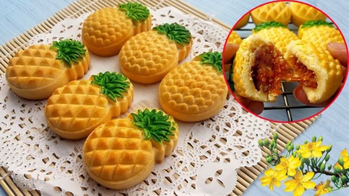 Món bánh dứa có sức hấp dẫn cả về hương vị và hình dáng