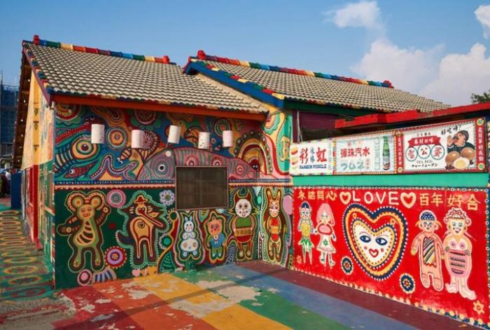 Check in làng Cầu Vồng với những bức hình đa dạng sắc màu (Nguồn:Mia.vn)