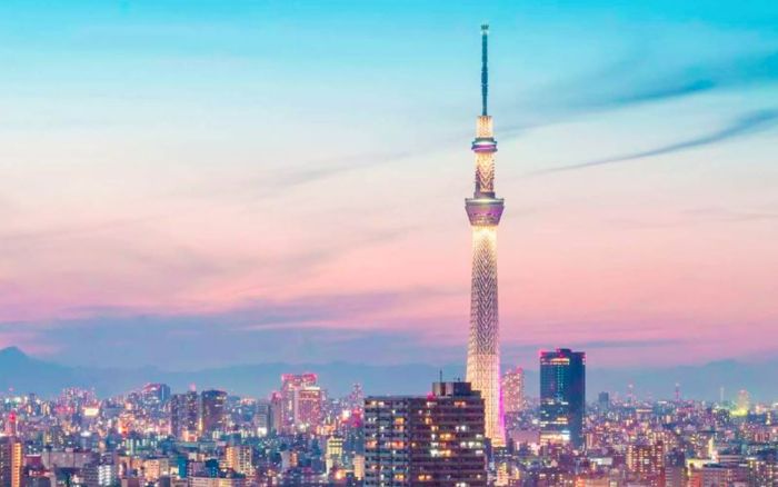 Check in tháp Tokyo cao nhất Nhật Bản