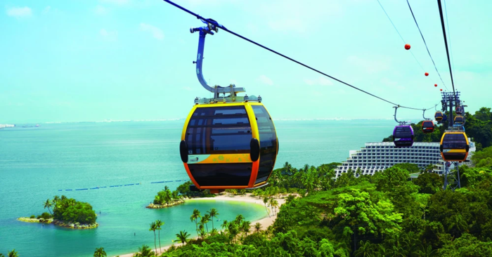 Cáp Treo Sky Network - ngắm nhìn toàn cảnh Sentosa từ trên cao (