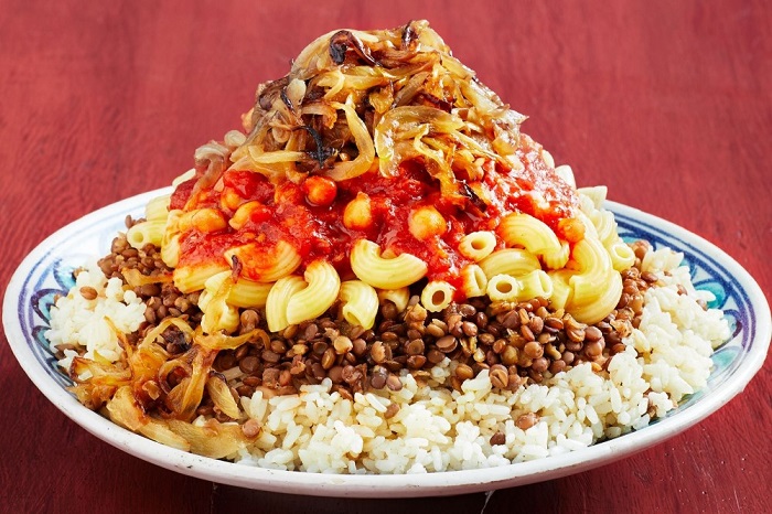 Koshari là món ăn không thể bỏ lỡ khi đi tour Ai Cập 